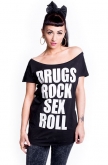 Kill Brand Womens Drugs and Rock T-shirt